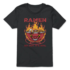 Devil Ramen Bowl Halloween Spicy Hot Graphic print - Premium Youth Tee - Black