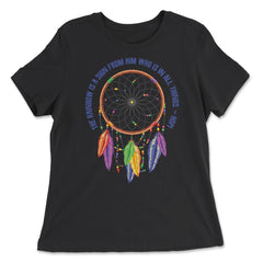 Dreamcatcher Native American Tribal Native Americans graphic - Women's Relaxed Tee - Black