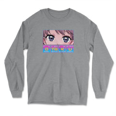 Funny Otaku Anime Periodic Table Elements Product product - Long Sleeve T-Shirt - Grey Heather