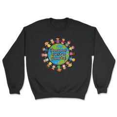 Happy Earth Day for Kids Around the World graphic - Unisex Sweatshirt - Black