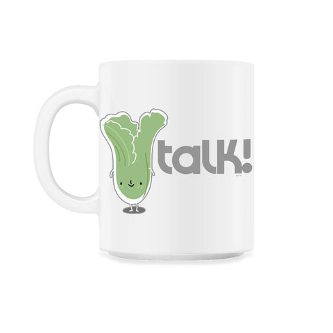 Lettuce talk! Lettuce avatar in front of word talk t shirt 11oz Mug
