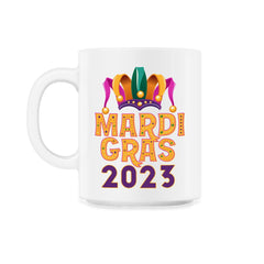 Mardi Gras Jester Hat 2023 Fat Tuesday Celebration graphic - 11oz Mug - White
