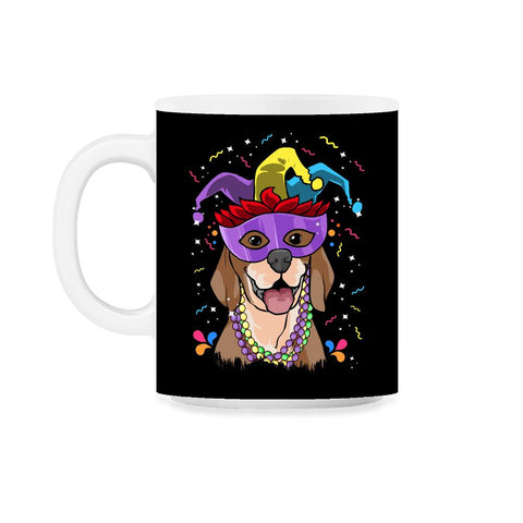Mardi Gras Beagle with Jester hat & masquerade mask Funny product