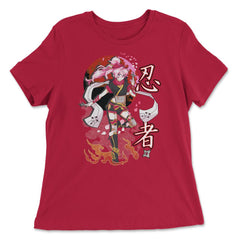 Ninja Kawaii Anime Girl for Martial Arts Enthusiasts product - Women's Relaxed Tee - Red