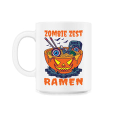 Zombie Zest Ramen Bowl Halloween Noodle Print product - 11oz Mug - White