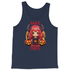666% Cute Chibi Girl Devil Halloween product - Tank Top - Navy