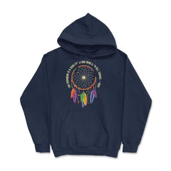 Dreamcatcher Native American Tribal Native Americans print - Hoodie - Navy