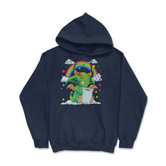 Baby Dragon Sleeping on a Cloud For Fantasy Fans design - Hoodie - Navy