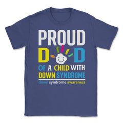 Proud Dad of a Child with Down Syndrome Awareness design Unisex - Purple