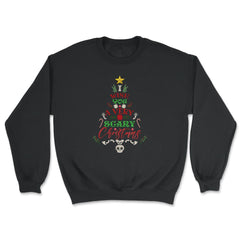 I Wish You a Very Scary Christmas Funny Kawaii Xmas Tree product - Unisex Sweatshirt - Black