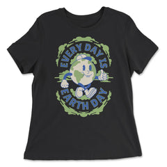 Every day is Earth Planet Day Retro 70’s Vintage product - Women's Relaxed Tee - Black