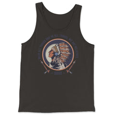 Chieftain Native American Tribal Chief Native Americans graphic - Tank Top - Black