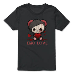Chibi Emo Gothic Love Japanese Sad Anime Boy Emo Love graphic - Premium Youth Tee - Black
