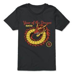 Chinese New Year 2024 Year of The Dragon Design graphic - Premium Youth Tee - Black