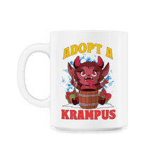 Adopt a Krampus Funny Christmas Devil Meme Krampus print - 11oz Mug - White