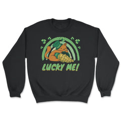 Cat Leprechaun Saint Patrick's Day Celebration product - Unisex Sweatshirt - Black