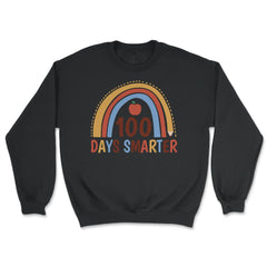 100 Days Smarter 100 Days of School Boho Rainbow Costume product - Unisex Sweatshirt - Black