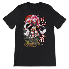 Ninja Kawaii Anime Girl for Martial Arts Enthusiasts product - Premium Unisex T-Shirt - Black