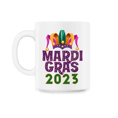 Mardi Gras Jester Hat 2023 Fat Tuesday Celebration design - 11oz Mug - White