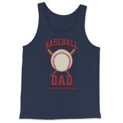 Baseball Dad Like a Regular Dad but Way Cooler Baseball Dad product - Tank Top - Navy