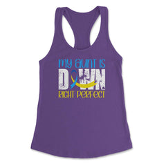 My Aunt is Downright Perfect Down Syndrome Awareness print Women's - Purple