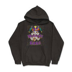 Mardi Gras Cat 2023 Cat Tuesday Cute Kitten with Jester Hat product - Hoodie - Black