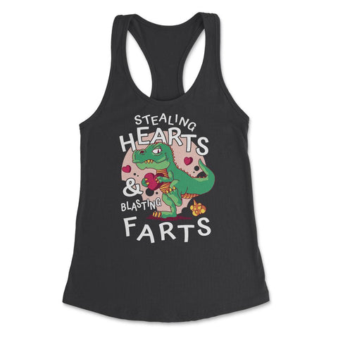 T-Rex Dinosaur Stealing Hearts and Blasting Farts product Women's - Black