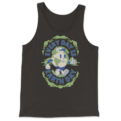 Every day is Earth Planet Day Retro 70’s Vintage product - Tank Top - Black