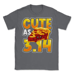 Cute as Pi 3.14 Math Science Funny Pi Math graphic Unisex T-Shirt - Smoke Grey