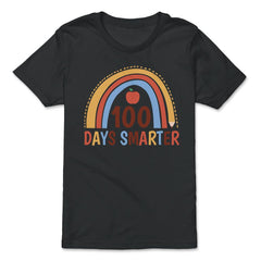 100 Days Smarter 100 Days of School Boho Rainbow Costume product - Premium Youth Tee - Black