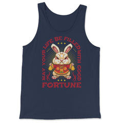 Chinese New Year of the Rabbit Chinese Aesthetic graphic - Tank Top - Navy