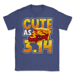 Cute as Pi 3.14 Math Science Funny Pi Math graphic Unisex T-Shirt - Purple