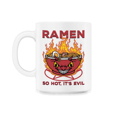 Devil Ramen Bowl Halloween Spicy Hot Graphic print - 11oz Mug - White