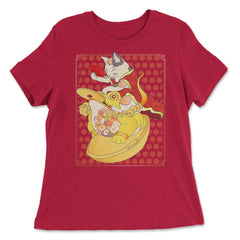 Cat New Year 2023 Nam con Mèo Vietnamese New Year design - Women's Relaxed Tee - Red
