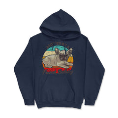 French Bulldog Adopted by a French Bulldog Frenchie product - Hoodie - Navy