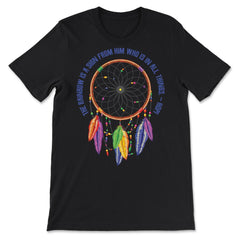Dreamcatcher Native American Tribal Native Americans graphic - Premium Unisex T-Shirt - Black