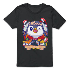 Penguin Sushi Chef Funny & Cute Penguin Chef & Sushi Board product - Premium Youth Tee - Black