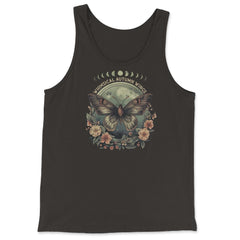 Cottage Core Butterfly With Flower Nature Lover Product design - Tank Top - Black