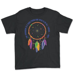 Dreamcatcher Native American Tribal Native Americans graphic - Youth Tee - Black