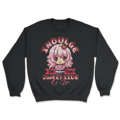Anime Chibi Dessert Cute Girl Cupcake Indulge Sweet Side product - Unisex Sweatshirt - Black