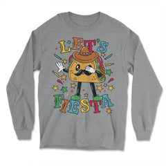 Let's Fiesta Taco Dabbing Cinco De Mayo Mexican Party product - Long Sleeve T-Shirt - Grey Heather