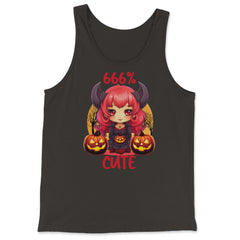 666% Cute Chibi Girl Devil Halloween product - Tank Top - Black