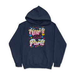 Hearts Not Parts Pansexual LGBTQ+ Pansexual Pride product - Hoodie - Navy