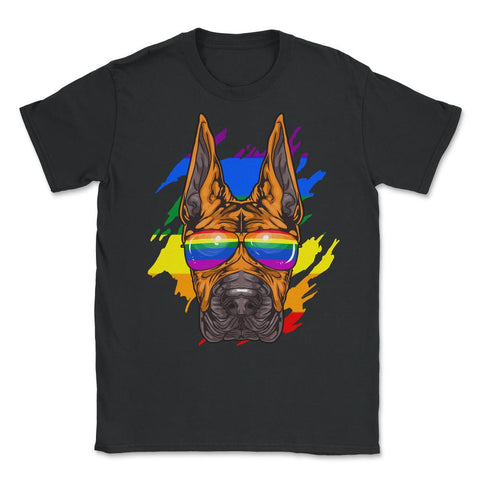 Funny Great Dane Dog Rainbow Pride product Unisex T-Shirt