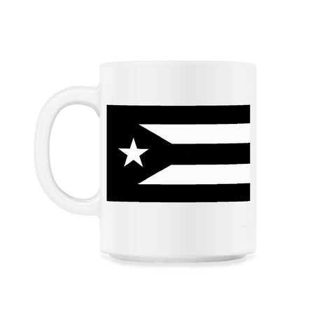 Puerto Rico Black Flag Resiste Boricua by ASJ product 11oz Mug