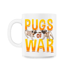 Funny Pug of War Pun Tug of War Dog product - 11oz Mug - White