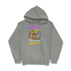 Mardi Gras King Cake Makes Everything Better Funny product Hoodie - Grey Heather