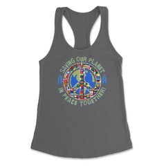 Saving Our Planet in Peace Together! Earth Day product Women's - Dark Grey