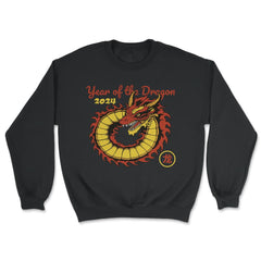 Chinese New Year 2024 Year of The Dragon Design graphic - Unisex Sweatshirt - Black