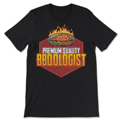 BBQuologist Funny Retro Grilling BBQ Meme product - Premium Unisex T-Shirt - Black
